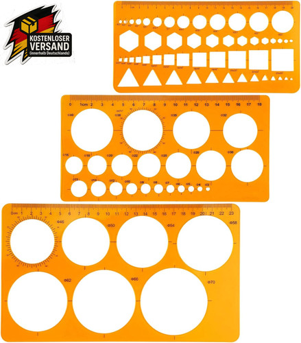 Kreisschablonen set für - kreisschablonen,