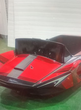 Jet Ski Boot rot . blau