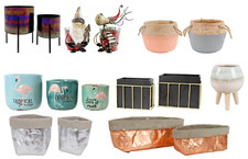 Hoff Interieur Übertopf Jardiniere Ton Keramik Blech Pflanztopf Blumentopf Wahl