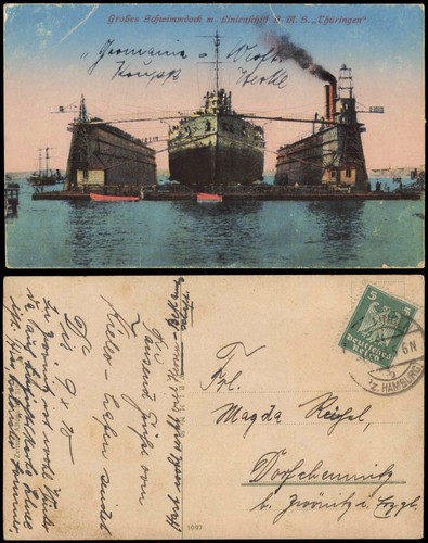 Hamburg großes schwimmdock - großes, m
