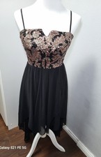 Damen High-Low Kleid Bronze