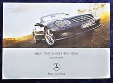 Mercedes Benz SL-Klasse R230, SL 350, 500, 600, SL 65 AMG Preisliste 7.2007
