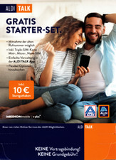 10x Simkarte Aldi Talk Starter Set inkl. 10 Euro Startguthaben MEDIONmobile