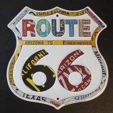 Route blechschild usa - 66,