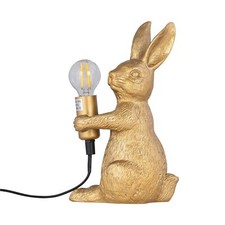 Gold Hase Kaninchen Tischlampe Nachtlicht Retro Tier Schlafzimmerleuchte