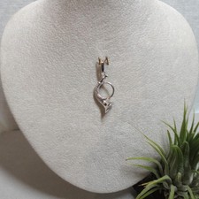 Jagdhorn Anhänger Horn Jagd Jagen Posthorn Musikinstrument Sterlingsilber 925/-