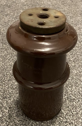 Alter großer isolator braun - isolator,