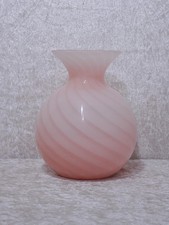 B5eUnd - Murano Venini Opalglas Design Swirl Vase - Vintage - 17 cm - Handmade