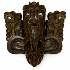 Holzmaske Sri Lanka 46x45cm -