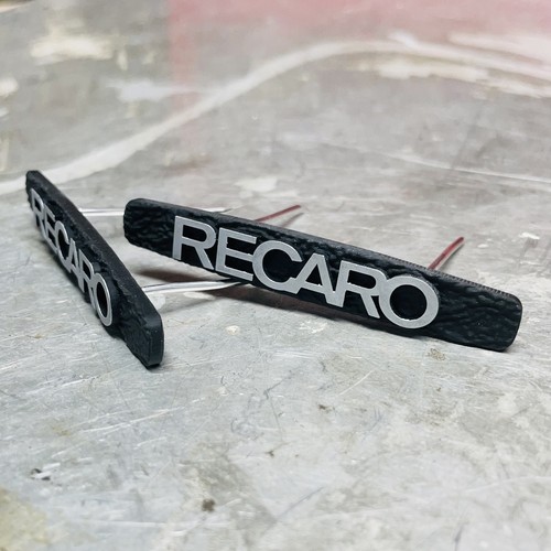 Recaro seat emblem set - seat, (paar)