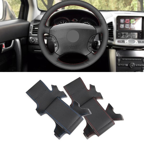 Schwarz leder lenkradbezug - schwarz, leder lenkradbezug