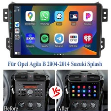 Android 13 Autoradio 64G Carplay Für Suzuki Splash Opel Agila B 2004-14 GPS USB