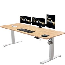 Computertisch elektrisch Höhenverstellbarer Schreibtisch Memory-Funktion 2x0,8M