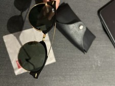 Original Ray Ban Clubround Sonnen Brille, Top! Ohne Krätze Und Mit Etui