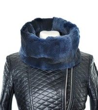 Pelz Pelzschal Loop Bisam  Mantel Jacke scarf fur Muskrat sciarpa Pelliccia