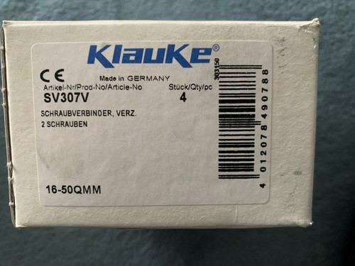 Klauke schraubverbinder sv307v - schraubverbinder,