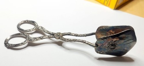 Antike gebäckzange 800 silber - 800,