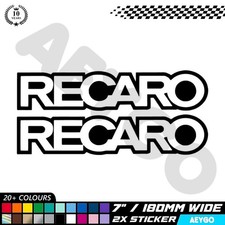 2x RECARO Vinyl Aufkleber