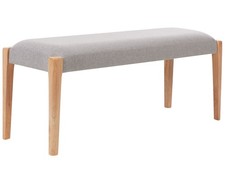 Bettbank Polsterbezug grau