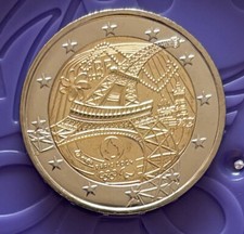 Frankreich 2 Euro Olympische Spiele  2024   Eiffelturm - Fackel