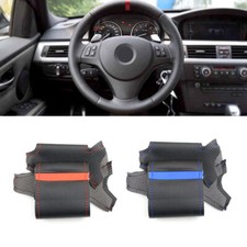 Handnähte Lenkrad Leder