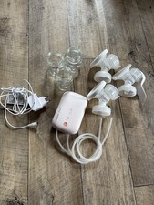 Phillips Avent Milchpumpe Set, Elektrisch mit Handpumpe  und 3 Gläsern