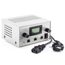 Tattoo Netzteil LCD Digital Tattoo Power Supply Netzgerät Stromversorgung Silber