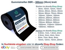 Gummistreifen Gummimatte 300mm