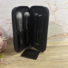 Kiko Travel Brush Set Tasche + 5 Profi Pinsel, 2 Mono 3 Duo, Gesicht Augen Lippe