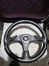 35er Momo Sportlenkrad mit Nabe für BMW E30 mit Momo Hupenknopf