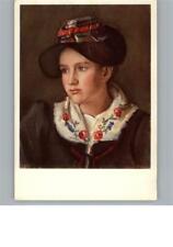 50271698 - Trachten Wallisermaedchen, sign. Perrelet Tracht Schweiz