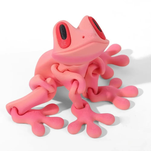 Gedrucktes frosch ornament - 3d,