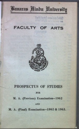 Banaras hindu university - banaras,