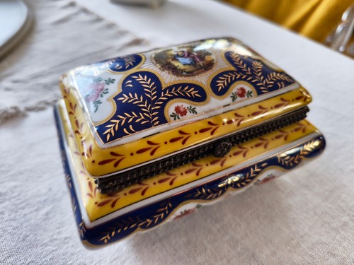Vintage porzellan dose - porzellan,