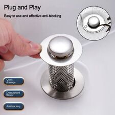 Edelstahl Pop-Up-Abfluss filter Anti-Clog Waschbecken Sieb  Badezimmer zubehör