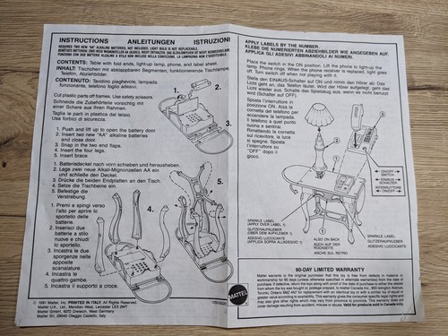 Anleitung barbie telefon - anleitung,