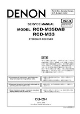 Service Manual-Anleitung für Denon RCD-M33,RCD-M35 DAB 