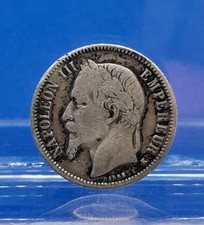 1 Franc Napoleon III 1867 Frankreich Silbermünze K Bordeaux Anker