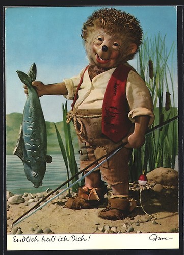 Mecki mit angel fisch - mit, &