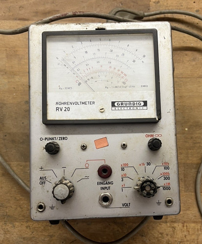 Grundig röhrenvoltmeter rv20 - röhrenvoltmeter,
