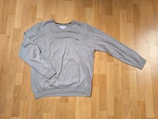 Lacoste Pullover klassisch vintage grau Baumwolle Größe L