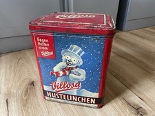 Große Villosa Blechdose mit Deckel – Hustelinchen – 27,5 cm - Werbung – Sammler