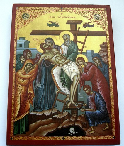 Kreuzabnahme christi ikone - christi,