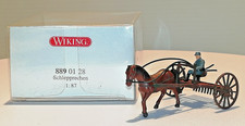 Wiking 1:87 H0 Schlepprechen mit Pferd und Figur OVP