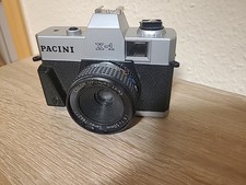 Pacini X-1 Kamera Camera 35mm Silber Schwarzes Gehäuse Kompaktkamera Retro