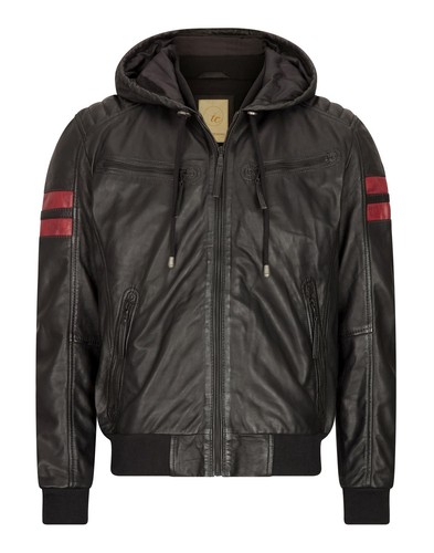 Herren echtleder bomberjacke - echtleder,