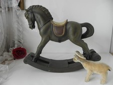 Massiv Schaukelpferd aus Holz