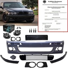 STOßSTANGE vorne+Zubehör+Nebel Set+NIETEN+ABE passt für BMW E39 nicht M5 M-Paket