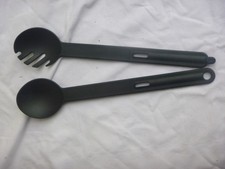 Tupperware "Combinette" Salatbesteck 2-teilig schwarz gebraucht  sehr gut