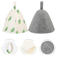 2pcs Sauna Hüte spürte Badehut Frauen Dusche Hut zarte Badezimmer Sauna Kappen